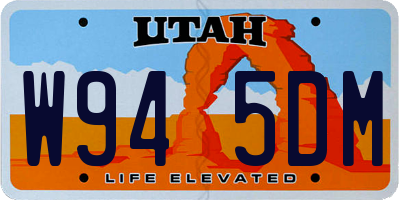 UT license plate W945DM