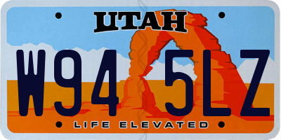 UT license plate W945LZ