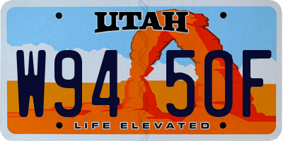 UT license plate W945OF