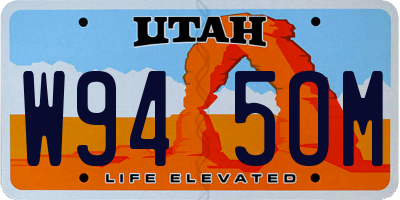 UT license plate W945OM