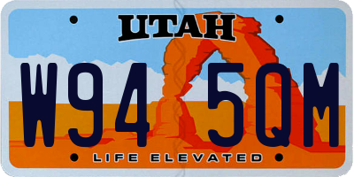 UT license plate W945QM