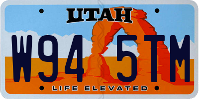 UT license plate W945TM