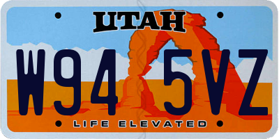 UT license plate W945VZ