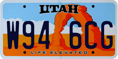 UT license plate W946CG