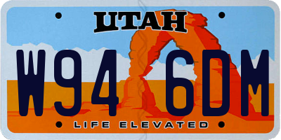 UT license plate W946DM