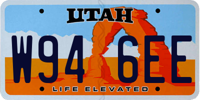 UT license plate W946EE