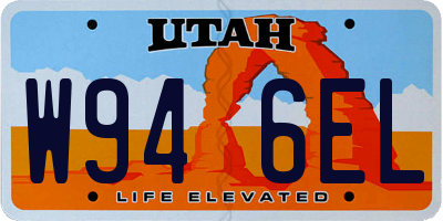 UT license plate W946EL