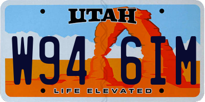 UT license plate W946IM