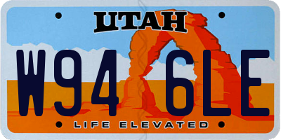 UT license plate W946LE