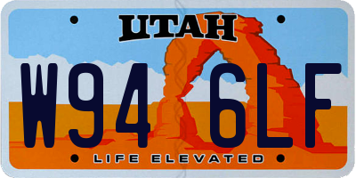 UT license plate W946LF
