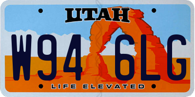 UT license plate W946LG