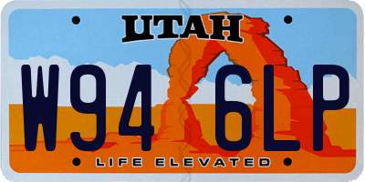 UT license plate W946LP
