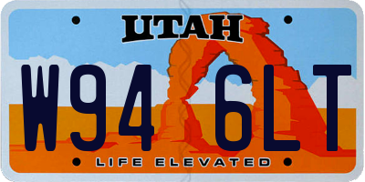 UT license plate W946LT
