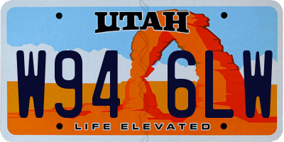 UT license plate W946LW