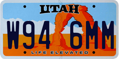 UT license plate W946MM