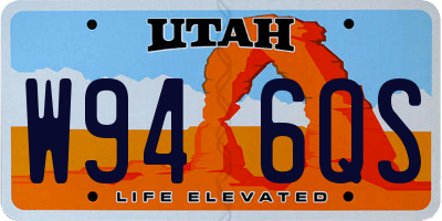 UT license plate W946QS