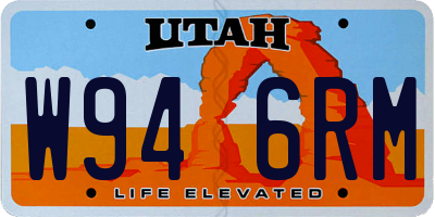UT license plate W946RM