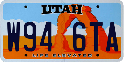 UT license plate W946TA