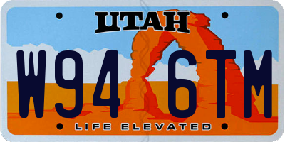 UT license plate W946TM