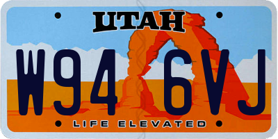 UT license plate W946VJ