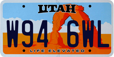 UT license plate W946WL