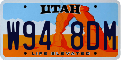 UT license plate W948DM