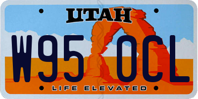 UT license plate W950CL