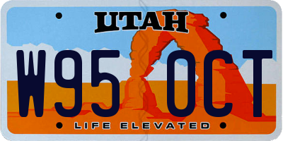 UT license plate W950CT