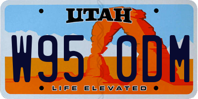 UT license plate W950DM