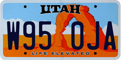 UT license plate W950JA