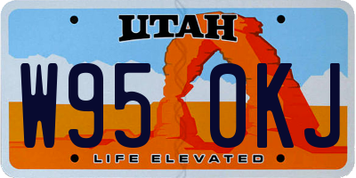 UT license plate W950KJ