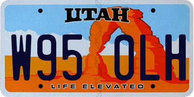 UT license plate W950LH