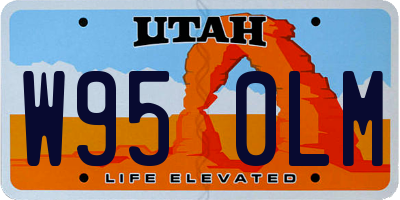 UT license plate W950LM