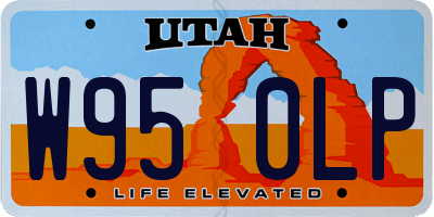 UT license plate W950LP