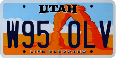 UT license plate W950LV