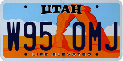 UT license plate W950MJ
