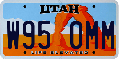 UT license plate W950MM