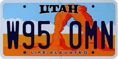 UT license plate W950MN