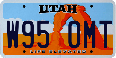UT license plate W950MT