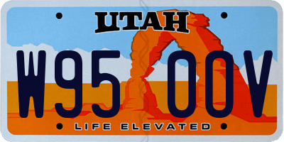 UT license plate W950OV