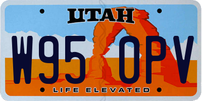 UT license plate W950PV
