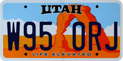 UT license plate W950RJ