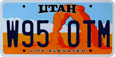 UT license plate W950TM