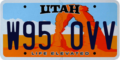 UT license plate W950VV