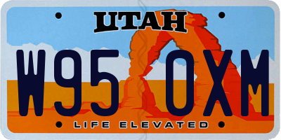 UT license plate W950XM