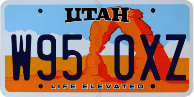 UT license plate W950XZ