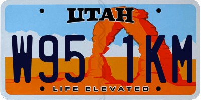 UT license plate W951KM