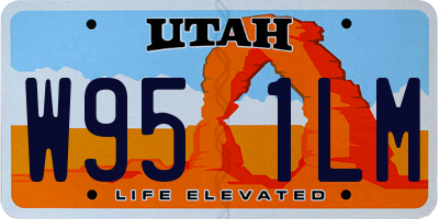 UT license plate W951LM