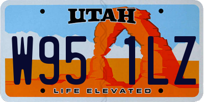 UT license plate W951LZ