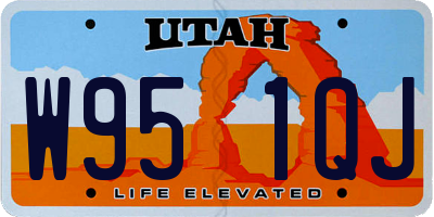 UT license plate W951QJ